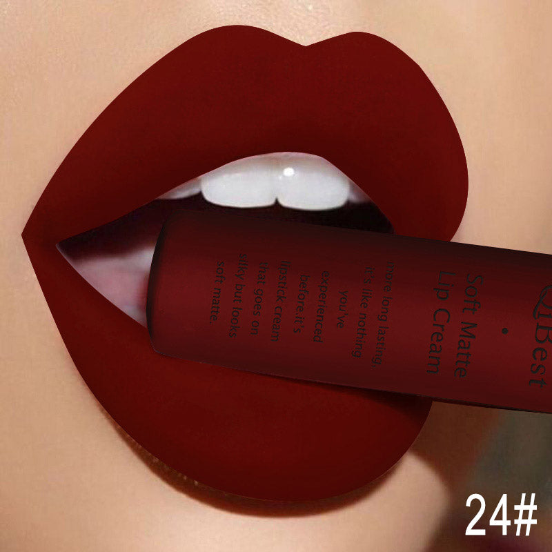 Sexy Velvet Matte Lip Gloss Liquid Lipstick Lipgloss Beauty Red Nude Waterproof Long-lasting Lip Makeup