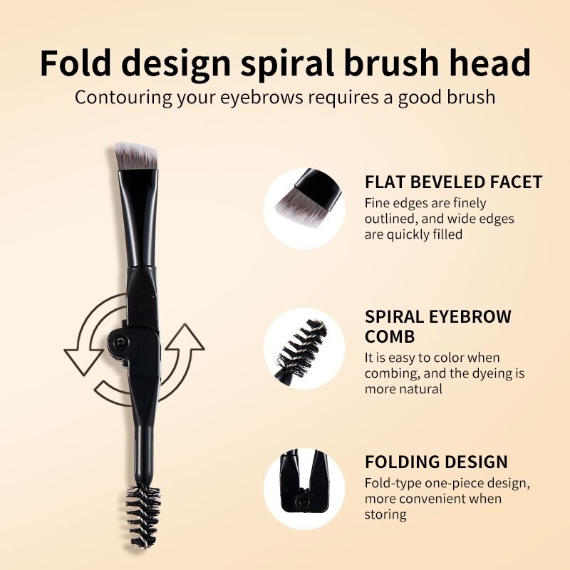 Two-color Air Cushion Eyebrow Powder Color Waterproof and Sweat-proof Long-lasting Eye Brow Cream