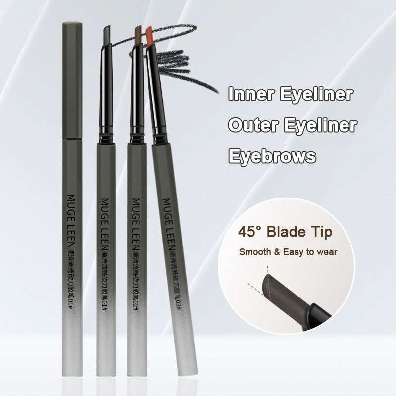 1Pc Sexy Rose Red Eye Liner Pencil Natural Matte Wine Red Lying Silkworm Eyeliner Easy To Color Waterproof Eye Make Up Cosmetics