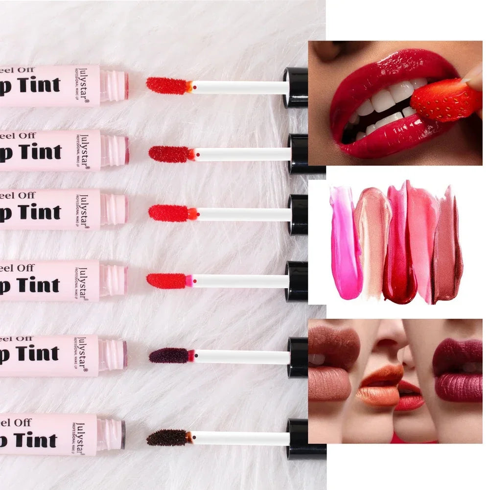 Matte Lip Liner Peel Off Tattoo Lipgloss Waterproof Velvet Lip Tint Red Brown Not Easy Fade Lip Stain Outline Contour Cosmetic