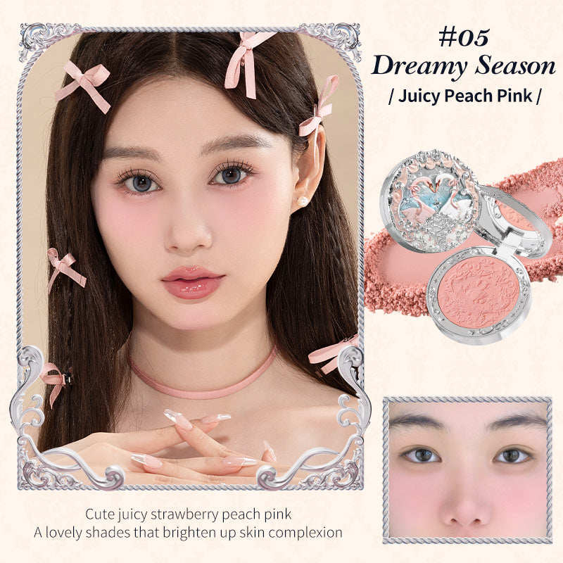 Flower Knows Swan Ballet Series Embossed Blush