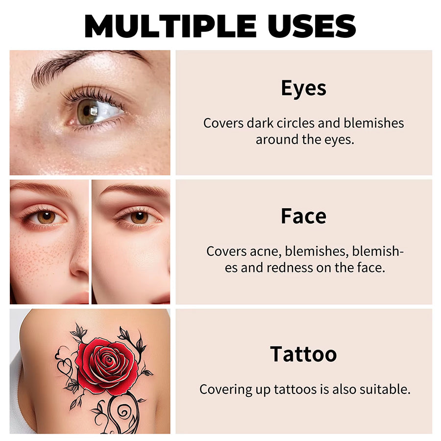 9 Colors High Coverage 1PC Concealer Cover Anti Dark Circle Freckle Long-lasting Waterproof Foudation BB Cream for Face Makeup