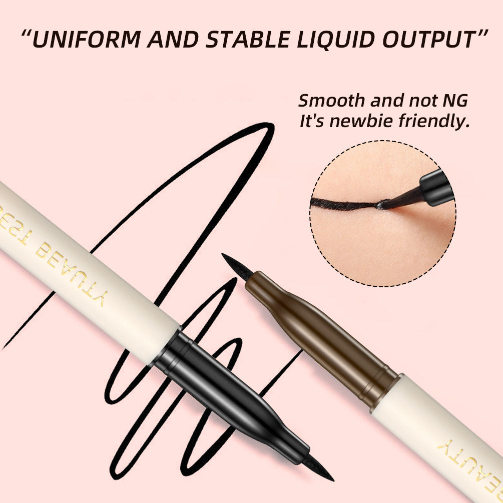 Ultra Fine Eyeliner Pencil Liquid Eye Liner Waterproof Smudgeproof Quick Drying 12 Hour Wear Eyeliner Easy