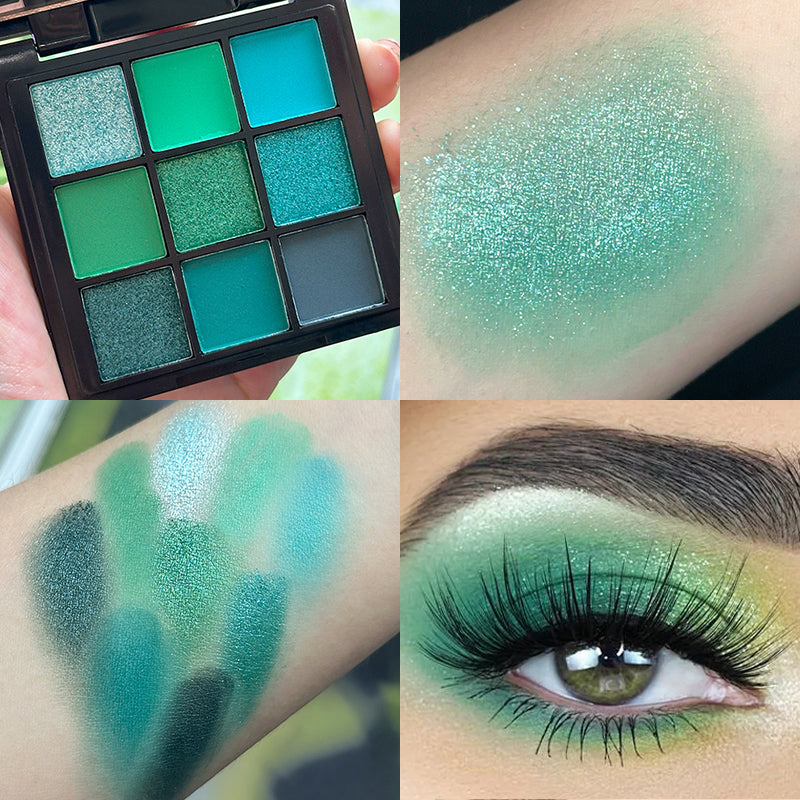 9-Grid Eyeshadow Palette Glitter Pearlescent Matte Eye Shadow Shimmer Makeup Long Lasting Women Beauty Eye Cosmetics Series