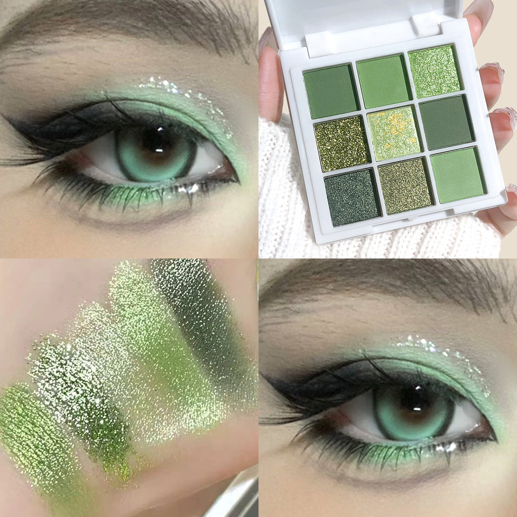 Korean Avocado Cream Eyeshadow Makeup – 9 Colors of Brightening & Shimmering Shades