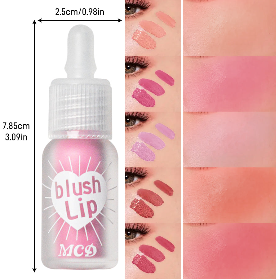 Matte Liquid Blush Velvet Blusher Orange Peach Face Pigment Lasting Beauty Brightening Natural Cheek Tint Cream Blush Makeup