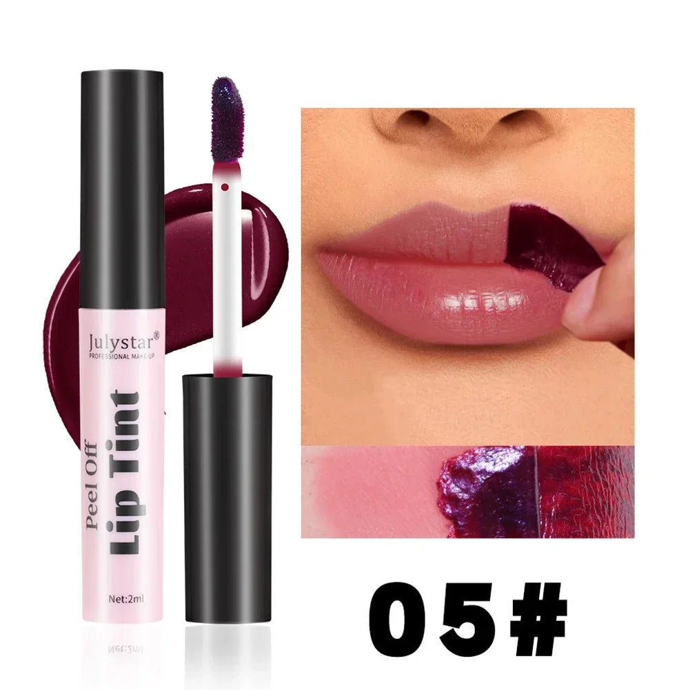 Matte Lip Liner Peel Off Tattoo Lipgloss Waterproof Velvet Lip Tint Red Brown Not Easy Fade Lip Stain Outline Contour Cosmetic
