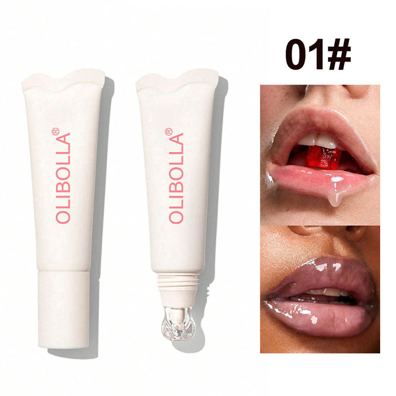 Water Gloss Moisturizing Clear Lip Gloss Mirror Jelly Plumping Lips Transparent Lip Tint Makeup Wholesale Women's Cosmetics