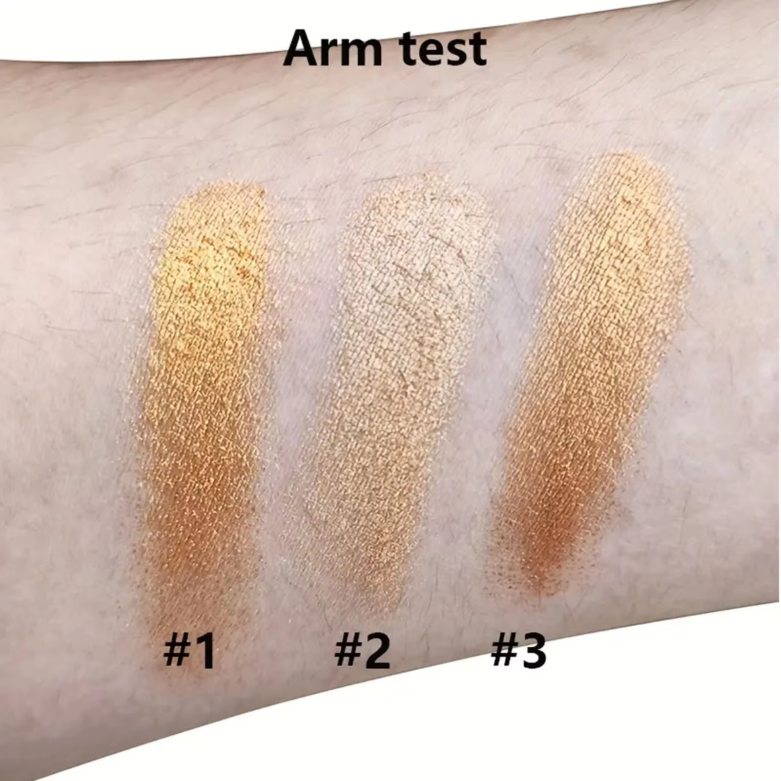 3-color powder brightens the face  bronze color pressed powder  waterproof and high gloss makeup  brightening wheat pearl powder