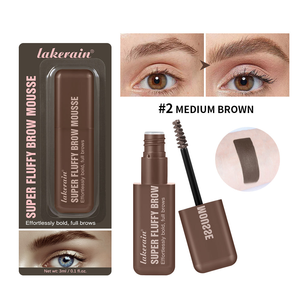 Volumizing Brow Mousse Tint for Eyebrows Tinted Brow Gel Brown Long Lasting Waterproof Eyebrow Tattoo Dye Cosmetics