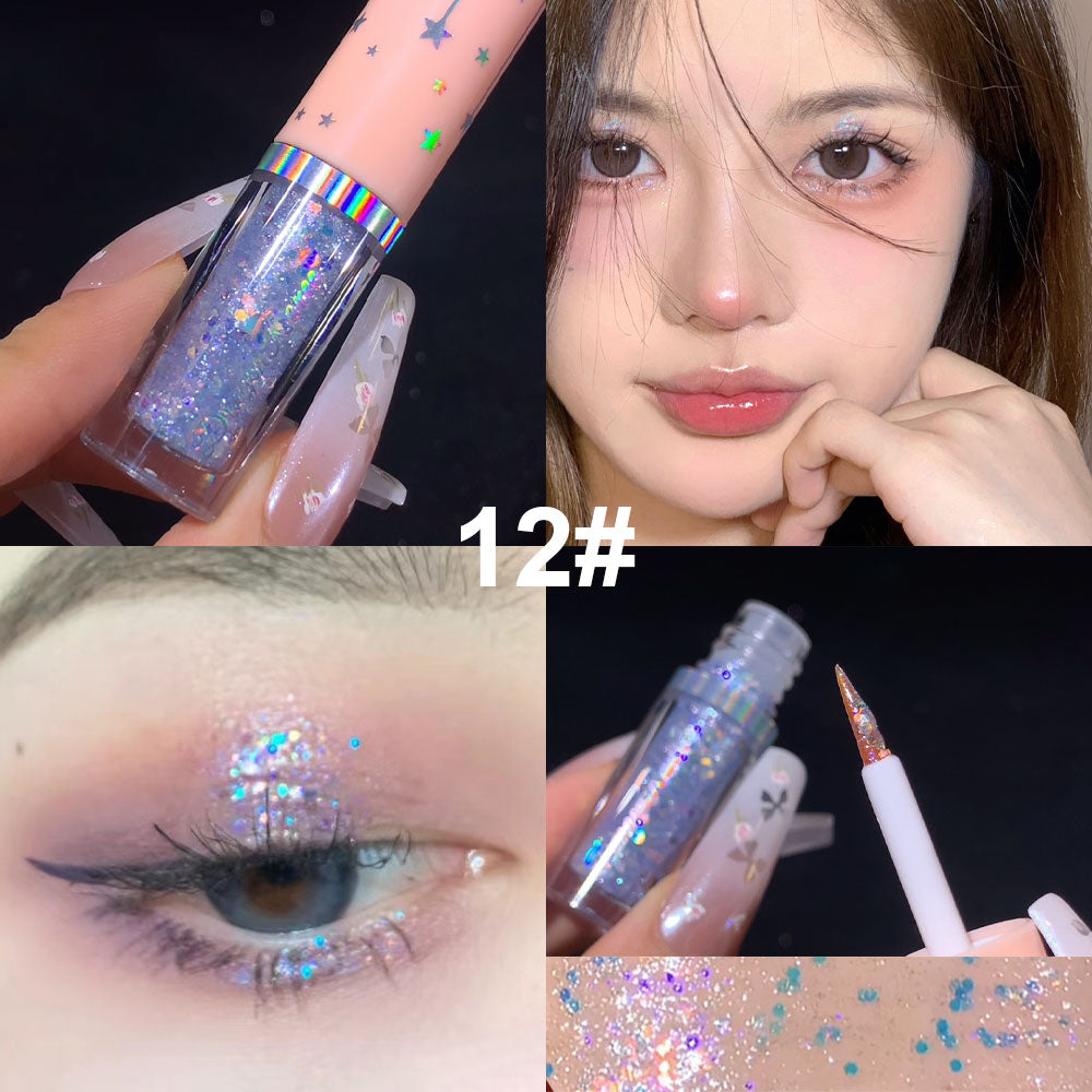Liquid Eyeshadow Ultra Glitter Bed Silkworm Pen Brightening Eyeshadow Liquid highlight Liquid highlight