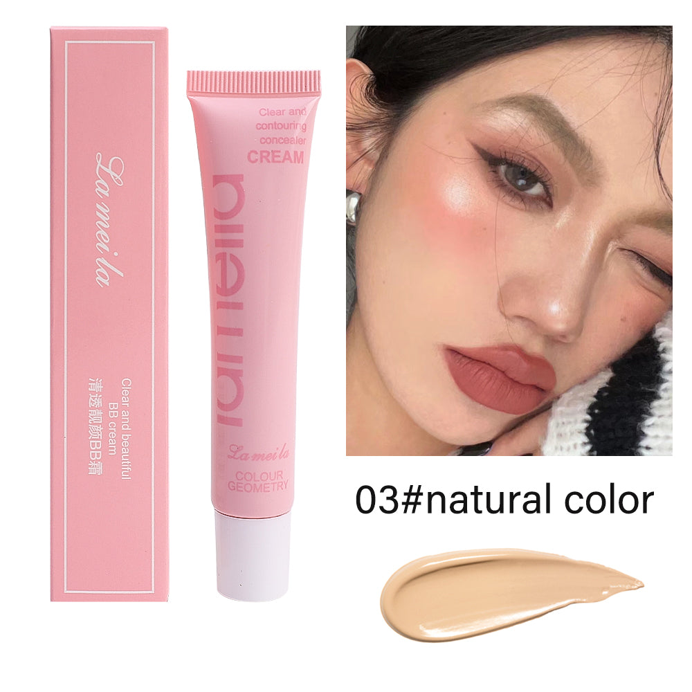 BB Cream Face Full Concealer Brighten Makeup Base CC Cream Longlasting Liquid Foundation Cream for Waterproof Face High Coverage