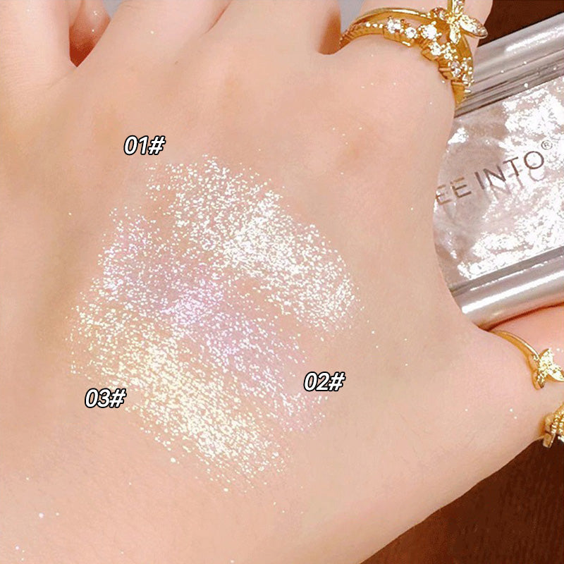 Dreamy Highlighting Powder  3D Effect for a Natural   All-Over Glow - Multi-Purpose Compact Powder for Blush   Contour