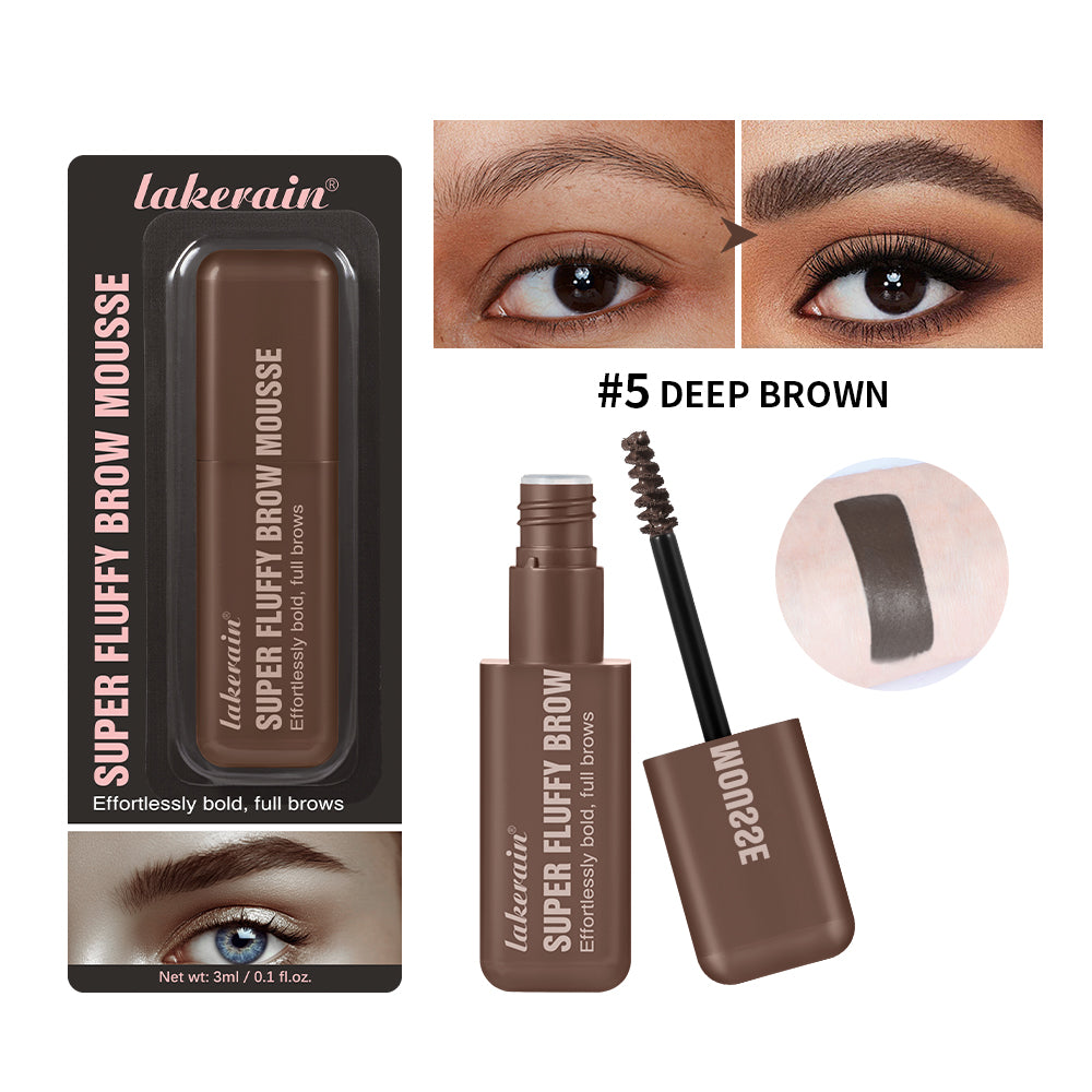Superfluff Volumizing Brow Mousse Tint for Eyebrows Tinted Brow Gel Brown Long Lasting Waterproof Eyebrow Tattoo Dye Cosmetics