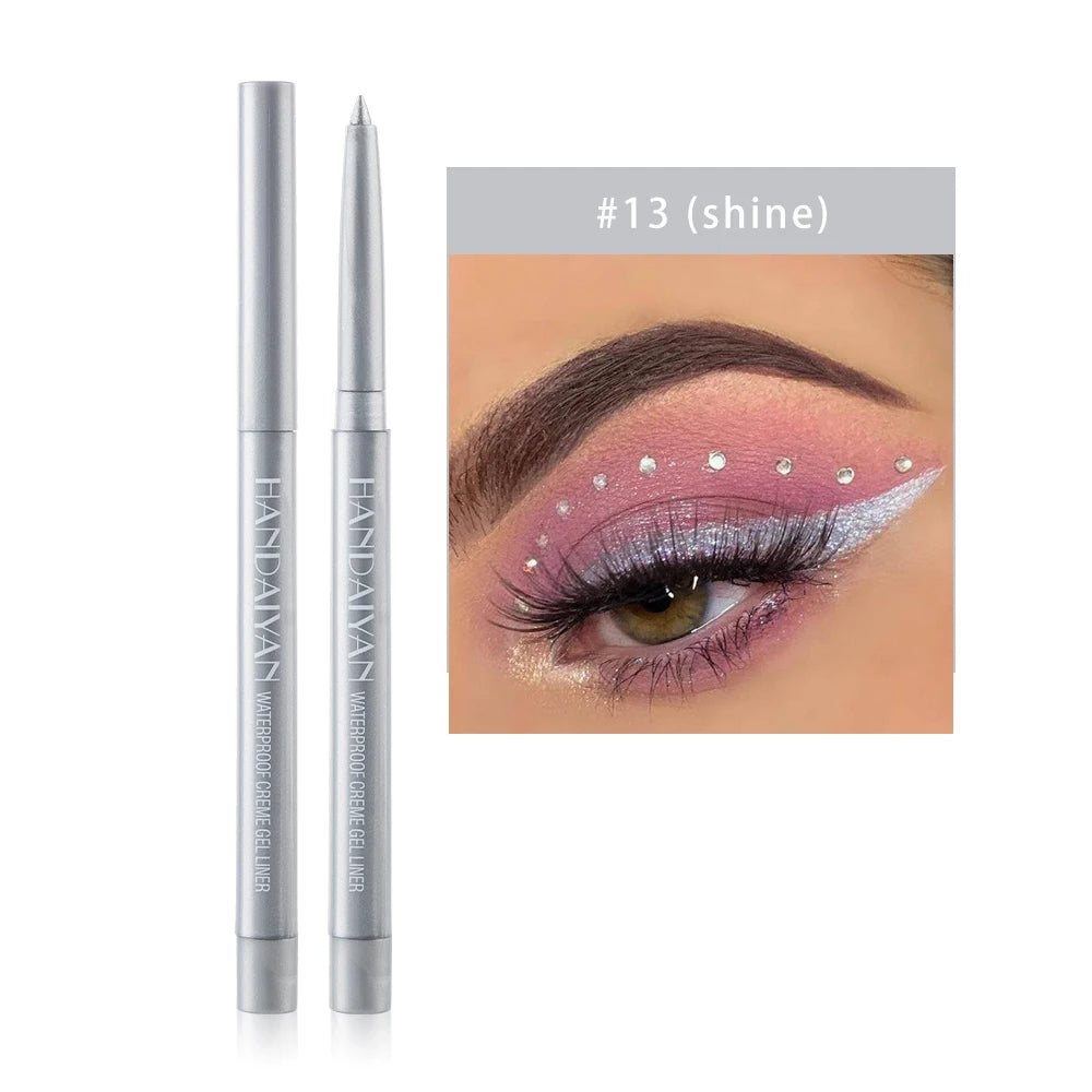Option Matte Eyeliner Gel Pencil Easy to Wear Colorful White Yellow Blue Eye Liner Pen Cream Makeup Cosmetics