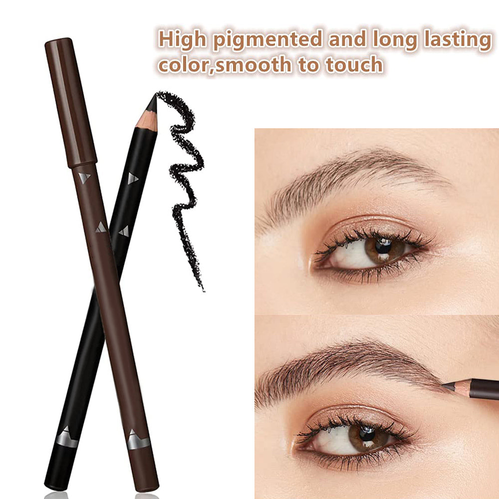 6pcs Eyebrow Eyeliner Pencils Makeup Waterproof Eye Brow Pen Long-lasting Nice Color Natural Black Brown Cosmetic Beauty Tools
