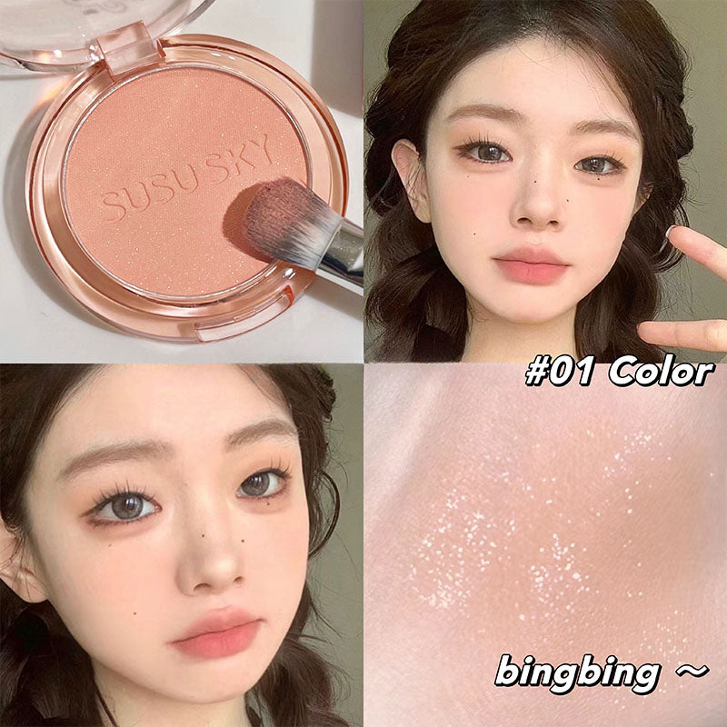 Rabbit Monochrome Blush Matte Matte Long-lasting Color Not Easy to Fly Whitening Rouge