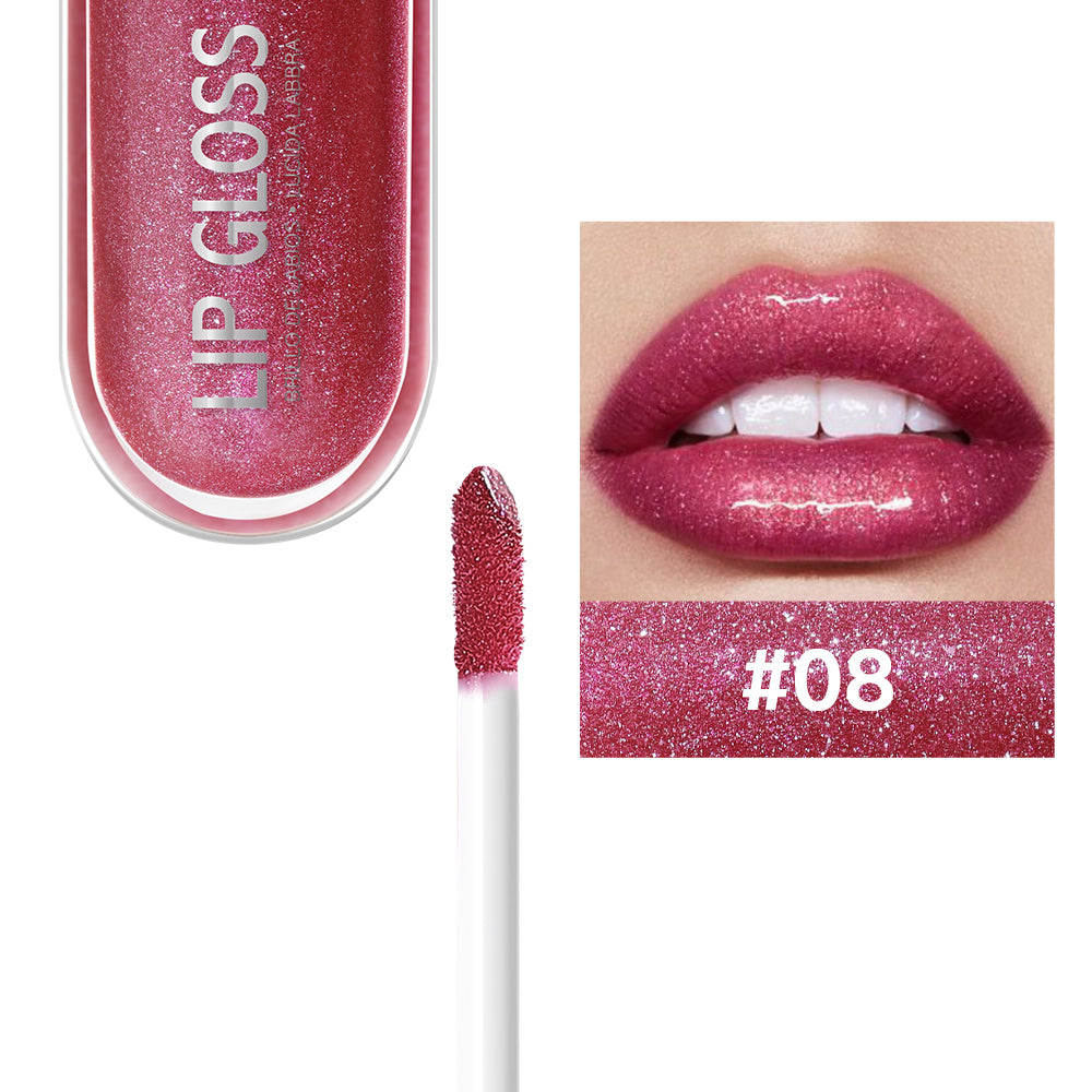 12 Colors Glitter Lip Gloss Long Lasting Diamond Pearlescent Metallic Liquid Lipstick Moisturizing Lip Glaze Cosmetics