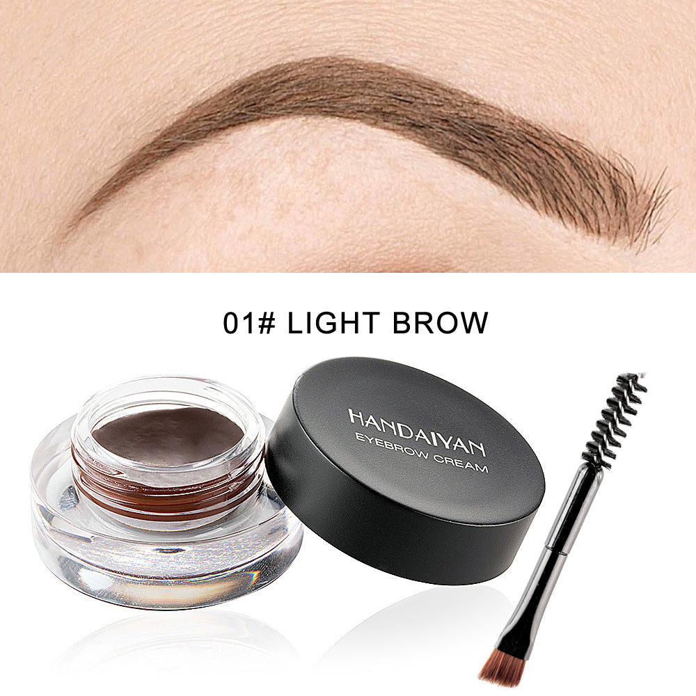 Colorful Eyebrow Cream Gel High Pigment Brows Tint Waterproof Long lasting Eye Brow Dye With Brushes Decorate Cosmetic