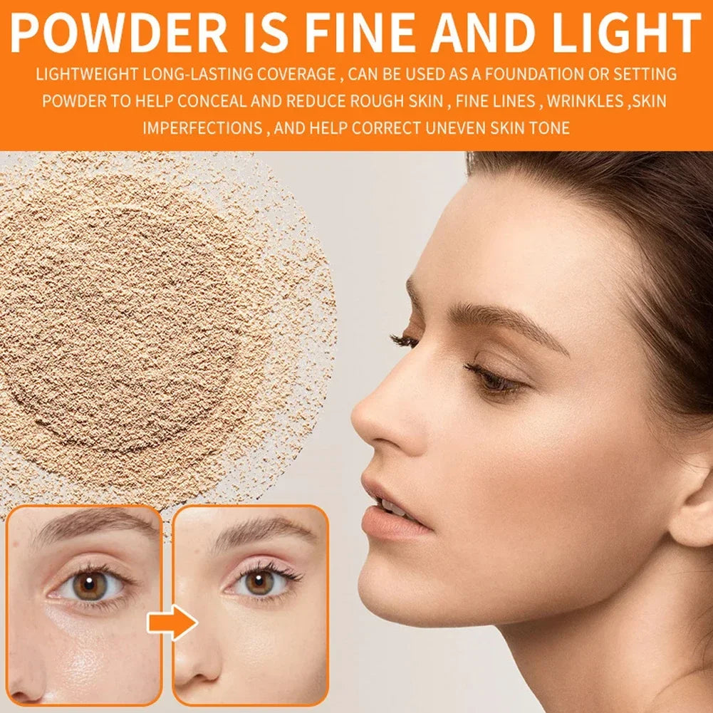 Waterproof Mineral Face Powder Oil Control Translucent Setting Powder High Coverage Makeup Fixer Powder Make-up For Women