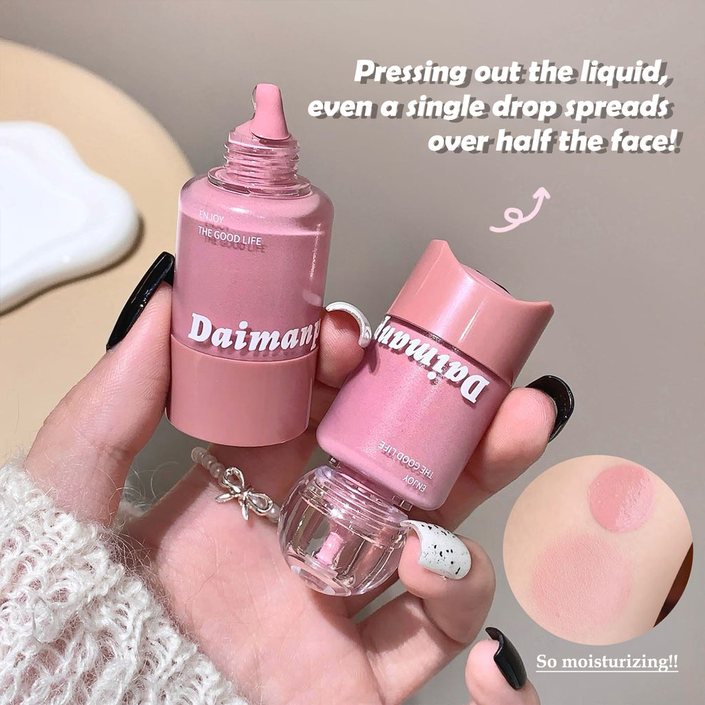 Vitality Pink Pressed Blush Liquid Water Light Expansion Color Cheek Tint Makeup Rouge