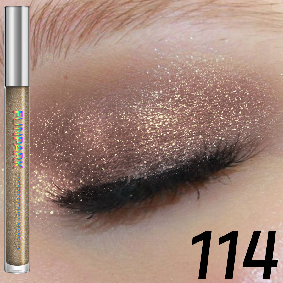 Colorful Liquid Eyeshadow Pink Green Black Diamond Shiny Eye Liner Pen Giltter Eyeshadow Palette Makeup Long Lasting Shimmer