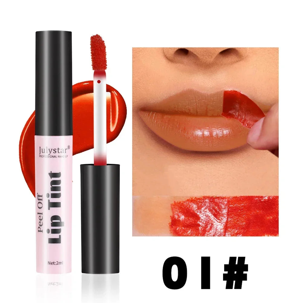 Matte Lip Liner Peel Off Tattoo Lipgloss Waterproof Velvet Lip Tint Red Brown Not Easy Fade Lip Stain Outline Contour Cosmetic