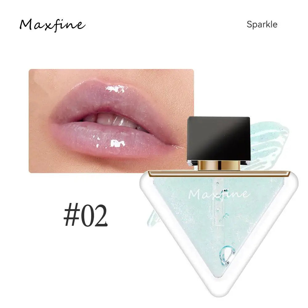 4-color Lipstick Moisturizing Lip Triangle Oil Transparent Lip Oil Natural Lip Enhancement Lip Gloss Hydrating Lipstick Makeup