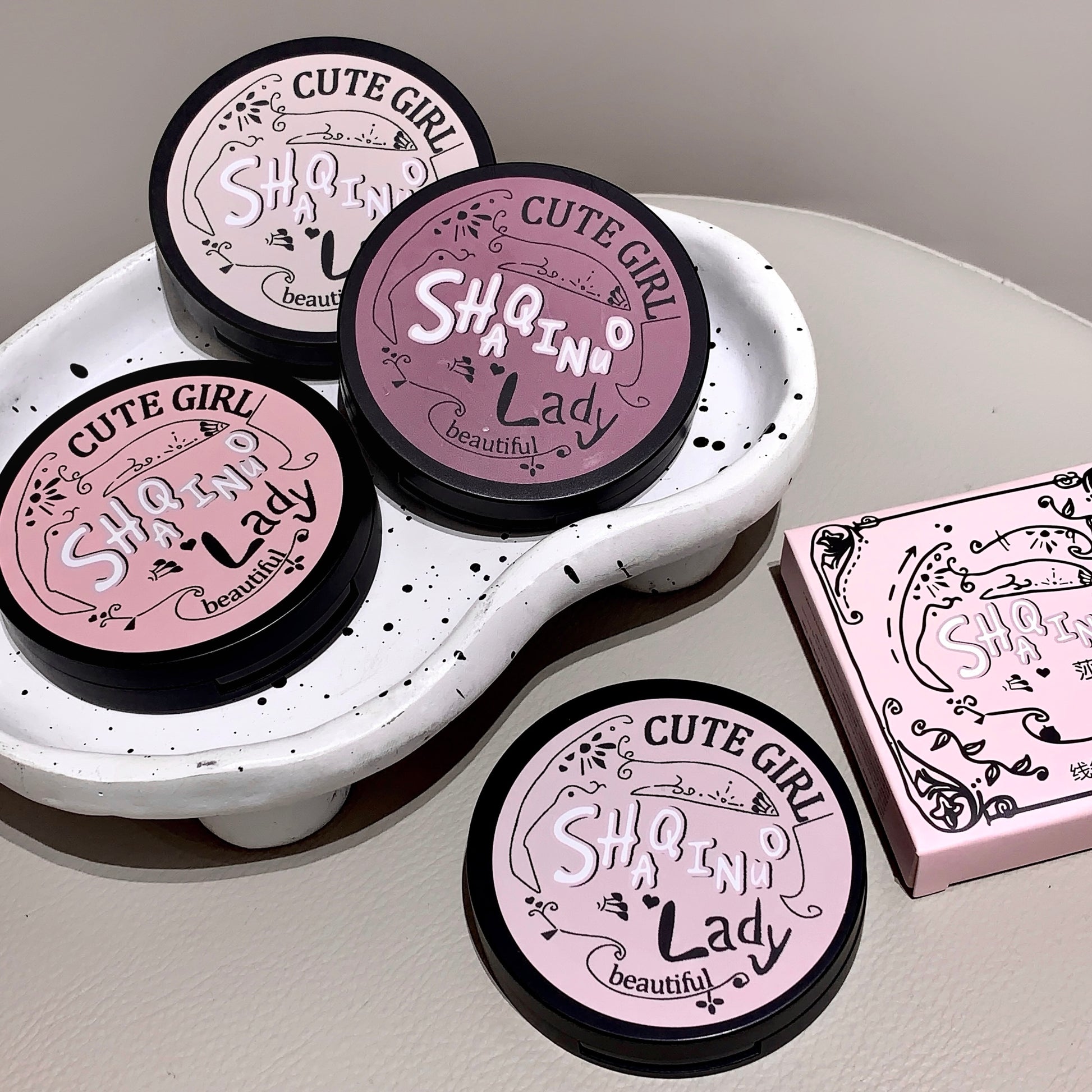 Three-color Blush Matte Pearlescent Contouring and Long-lasting Powder Delicate Three-Color Rouge