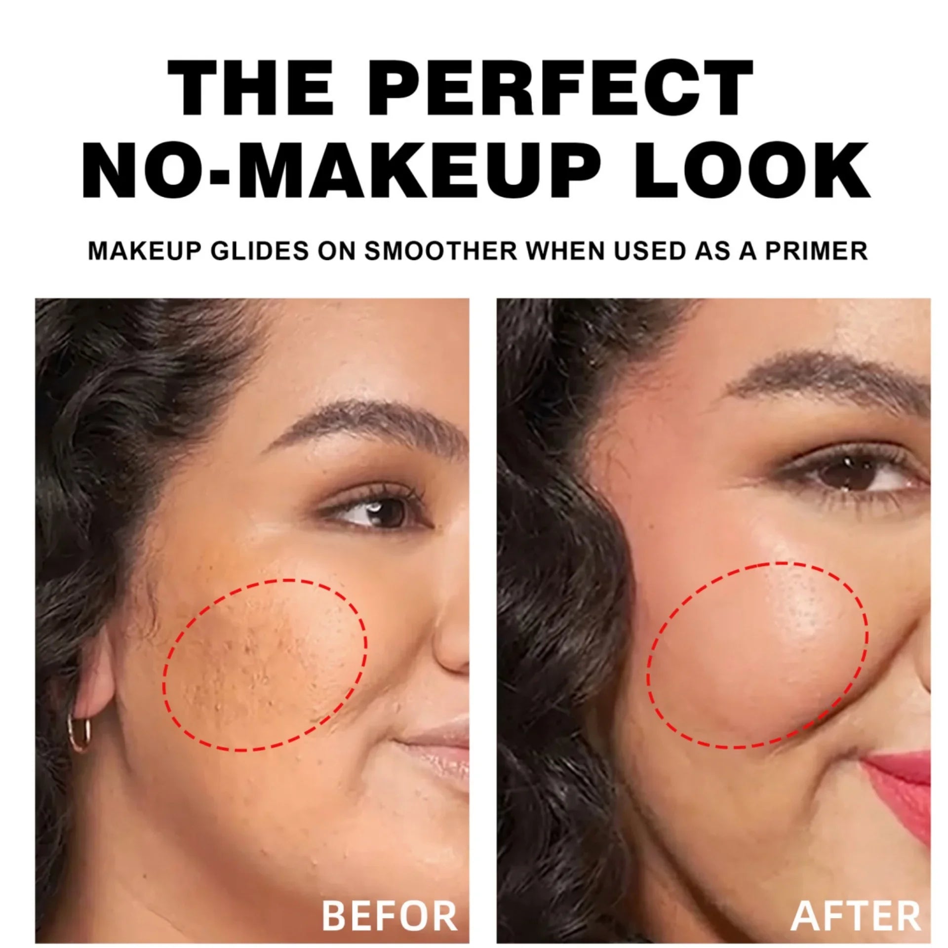 Waterproof Light Mist No-Powder Matte Concealer - Oil Control Brightening Complexion Setting Powder with Powder Puff for Makeup