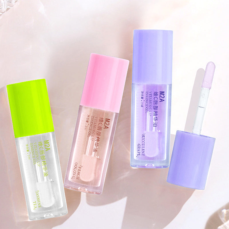 Vitamin C Lip Essence Oil Lip Oil Moisturizing Lip Liquid Hydrating moisturizing primer Improve lip lines and remove dead skin f