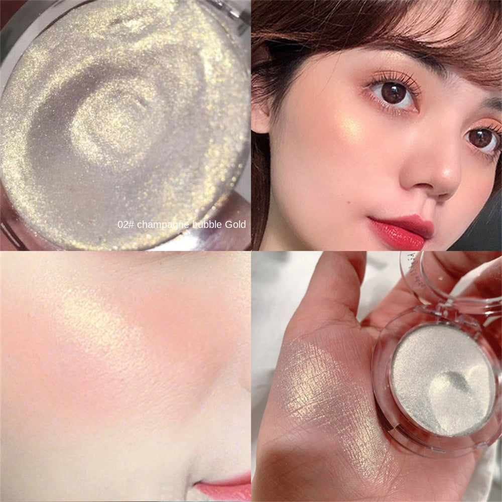 3 Colors Shimmer Glitter Highlighter Powder Palette Body Face Contour High Gloss Powder Waterproof Lasting Makeup Tool