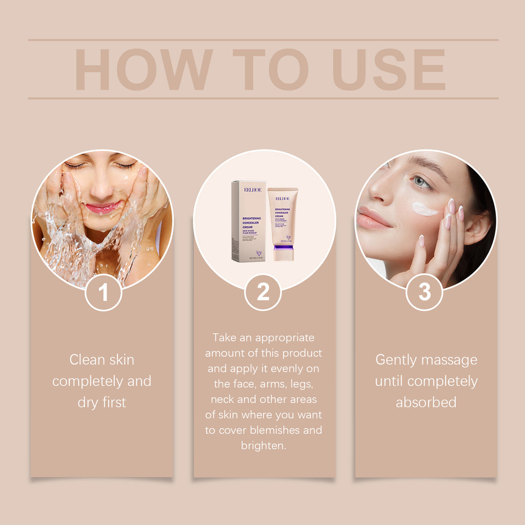 Foundation Liquid Concealer Full Coverage Oil Control Skin Lightening High Coverage Face Foundation Waterproof Makeup