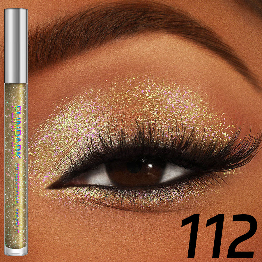 Colorful Liquid Eyeshadow Pink Green Black Diamond Shiny Eye Liner Pen Giltter Eyeshadow Palette Makeup Long Lasting Shimmer