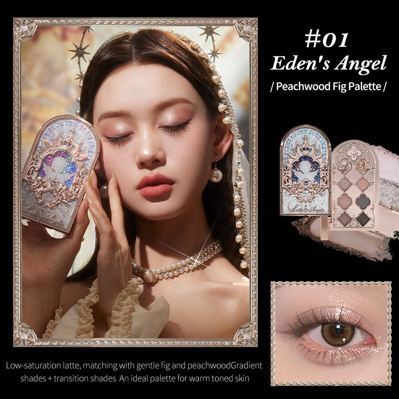 Flower Knows Little Angel Collection Nine-Color Eyeshadow Palette Delicate Matte Glow Shimmer