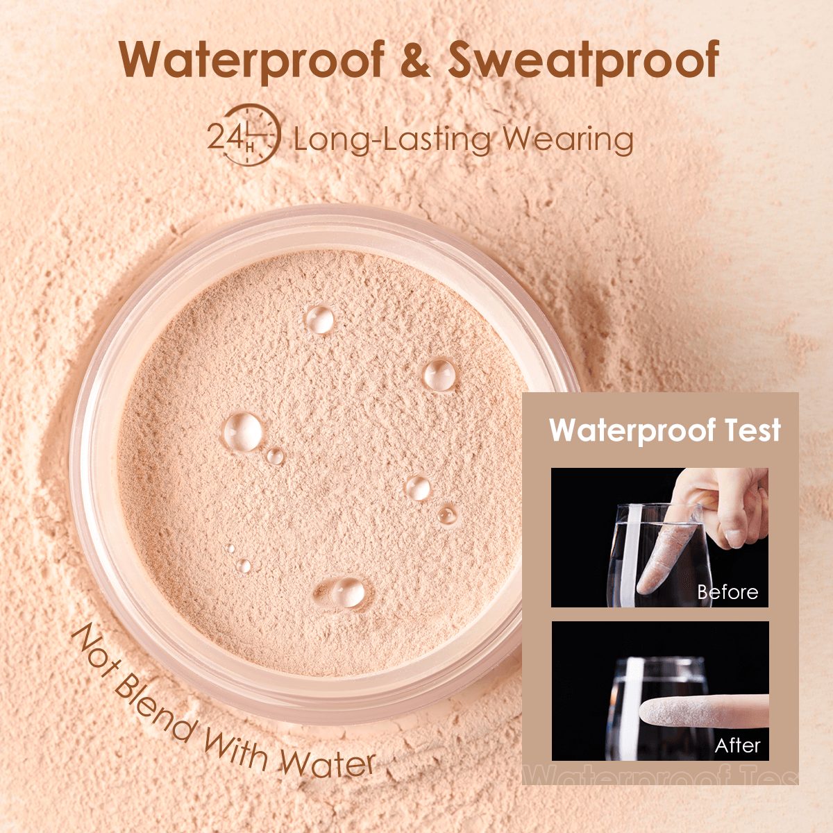 Face Loose Powder   Ultra-Light Perfect Finishing Makeup Powder Waterproof Translucent Setting Powder Cosmetic