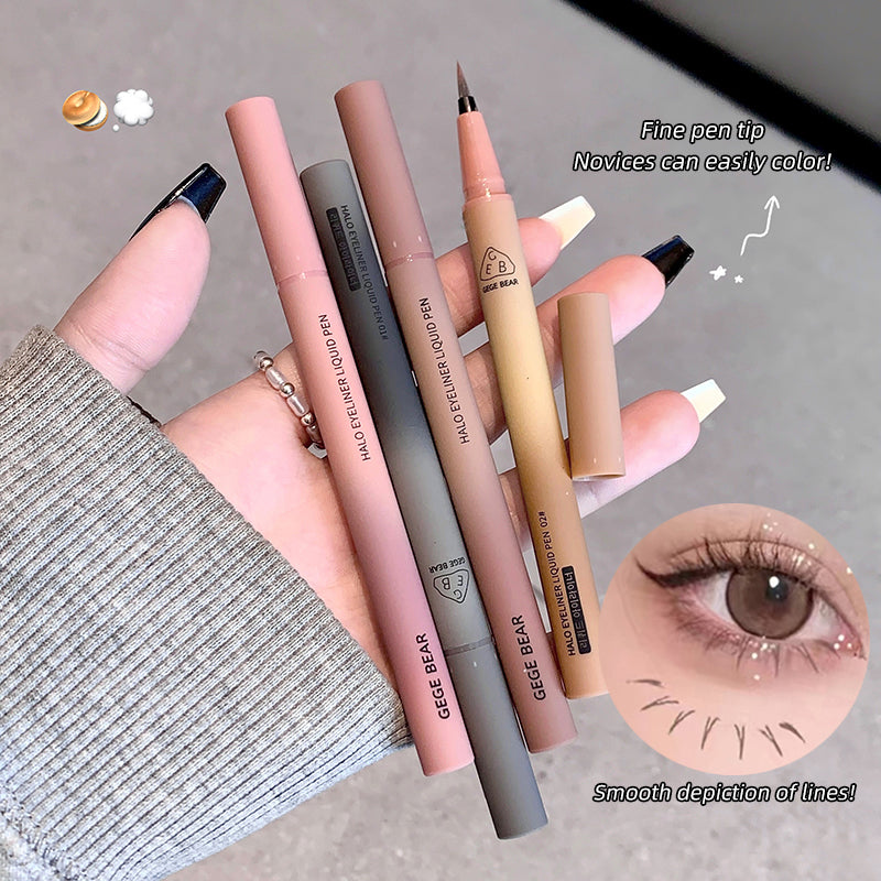 Ultra Thin Black Brown Lower Eyelash Eyeliner Pen Waterproof Lasting Smooth Lying Silkworm Eyes Liner Pencils Eye Makeup Tools