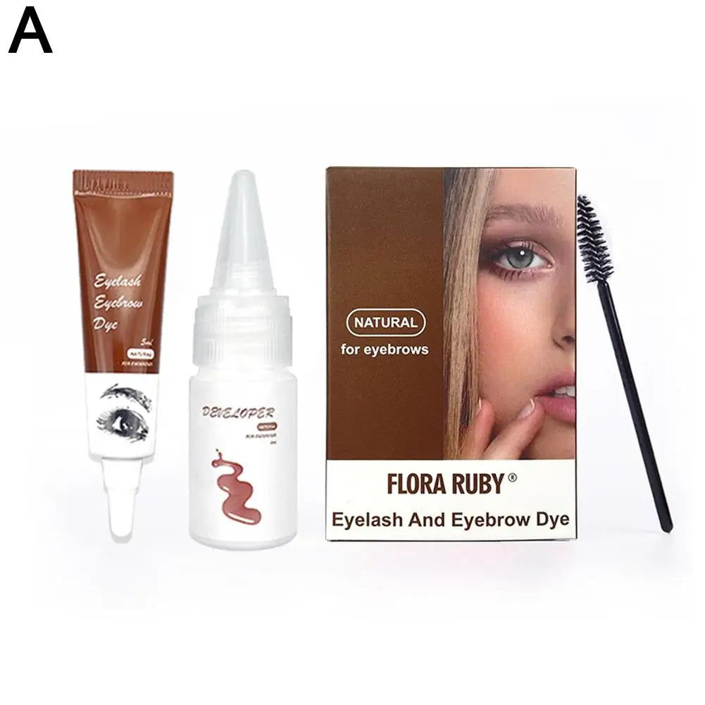 Professional Series Henna Eyelash Eyebrow Dye Tint 15-minute Fast Gel Eyelash Brown Black Color Tint Cream Kit Brow Enhancers