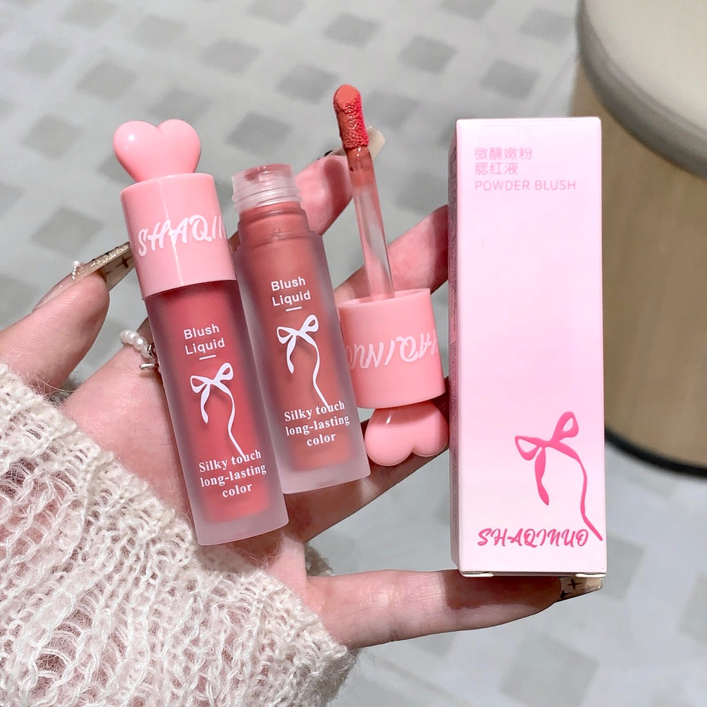 Liquid Blush Natural Low Saturation Water Light Sponge Brush Head Multi-purpose Blush Liquid