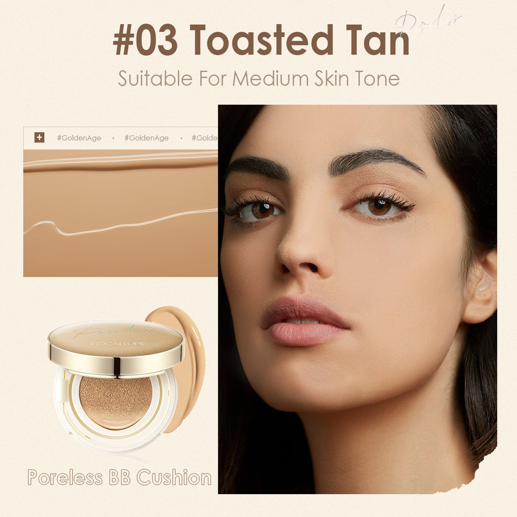 Foundation Air Cushion Waterproof Matte Base Poreless Full Coverage Face Cream Smooth Foundation Cosmetics
