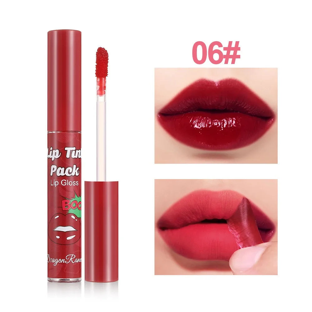 Peel-off Lip Glaze Waterproof Long Lasting Non-stick Cups Lipsticks Matte Sexy Red Tear-off Liquid Tattoo Lip Stain Cosmetics
