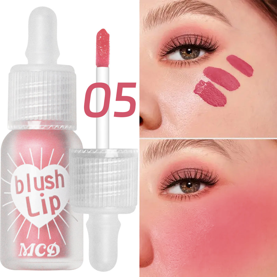 Matte Liquid Blush Velvet Blusher Orange Peach Face Pigment Lasting Beauty Brightening Natural Cheek Tint Cream Blush Makeup