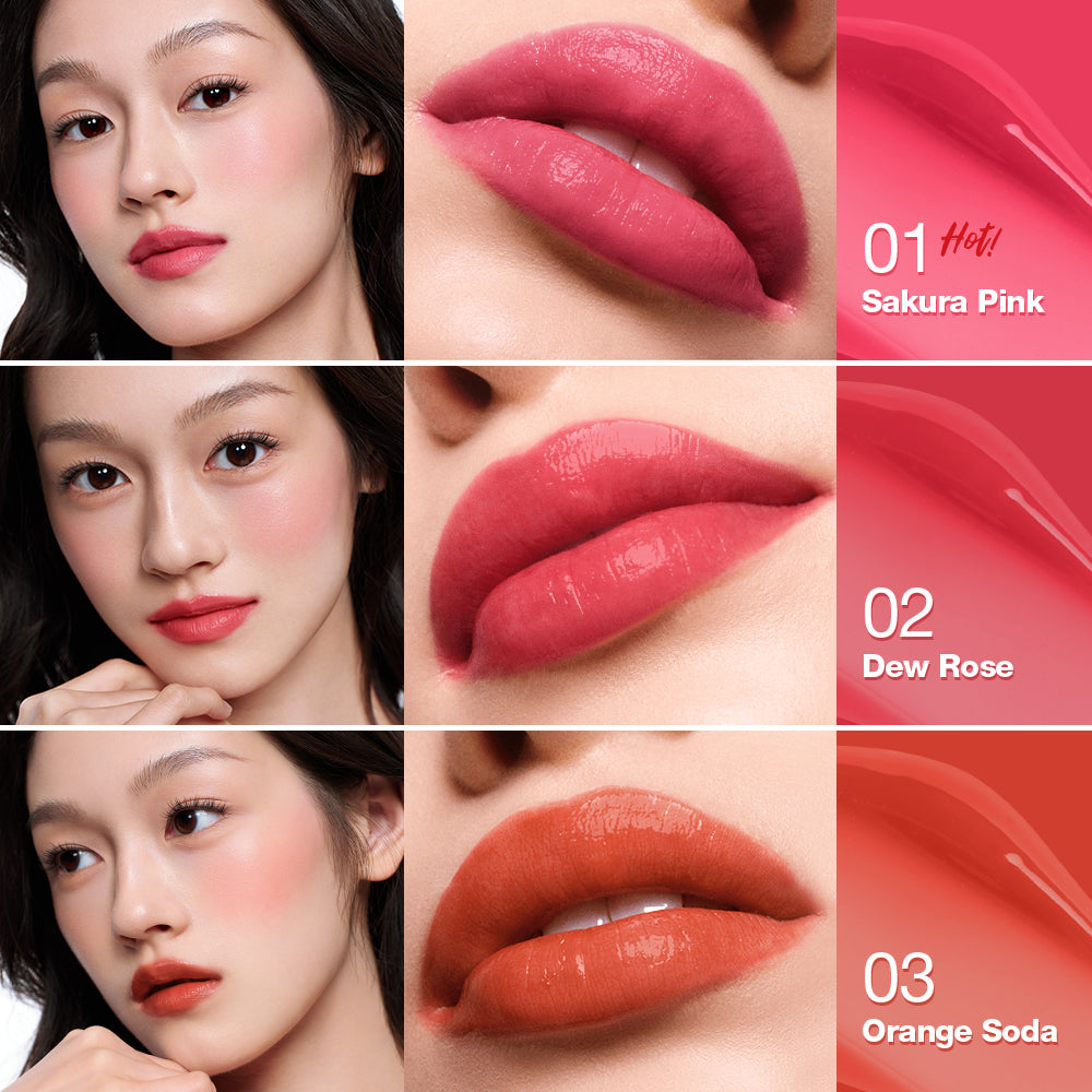 Liquid Lip Cheek Tint Lip Clamping Moisturizing Long-lasting Lightweight Non-sticky Non-drying Lip Gloss Lip Stain Tint