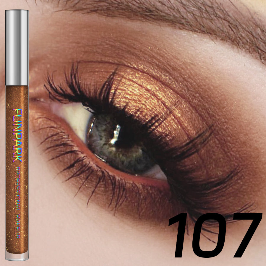 Colorful Liquid Eyeshadow Pink Green Black Diamond Shiny Eye Liner Pen Giltter Eyeshadow Palette Makeup Long Lasting