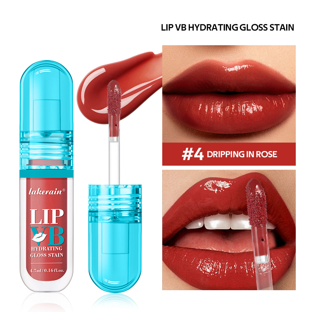 Lip Stain Vb Hydrating Gloss Stain 12HR Hydration Long-Lasting Moisturize Nourish Lips Hydra Honey Instant Glossy Wetness Makeup