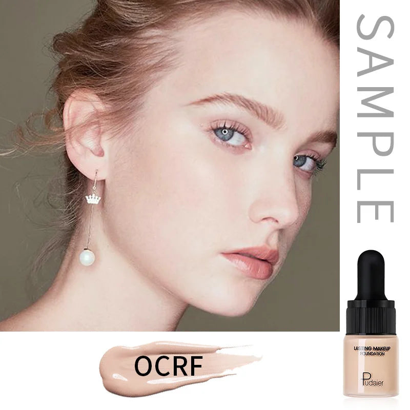 1PC Liquid Foundation Full Coverage Concealer Cream Oil-control Moisturizer Contour Matte Breathable Base Makeup Foundations