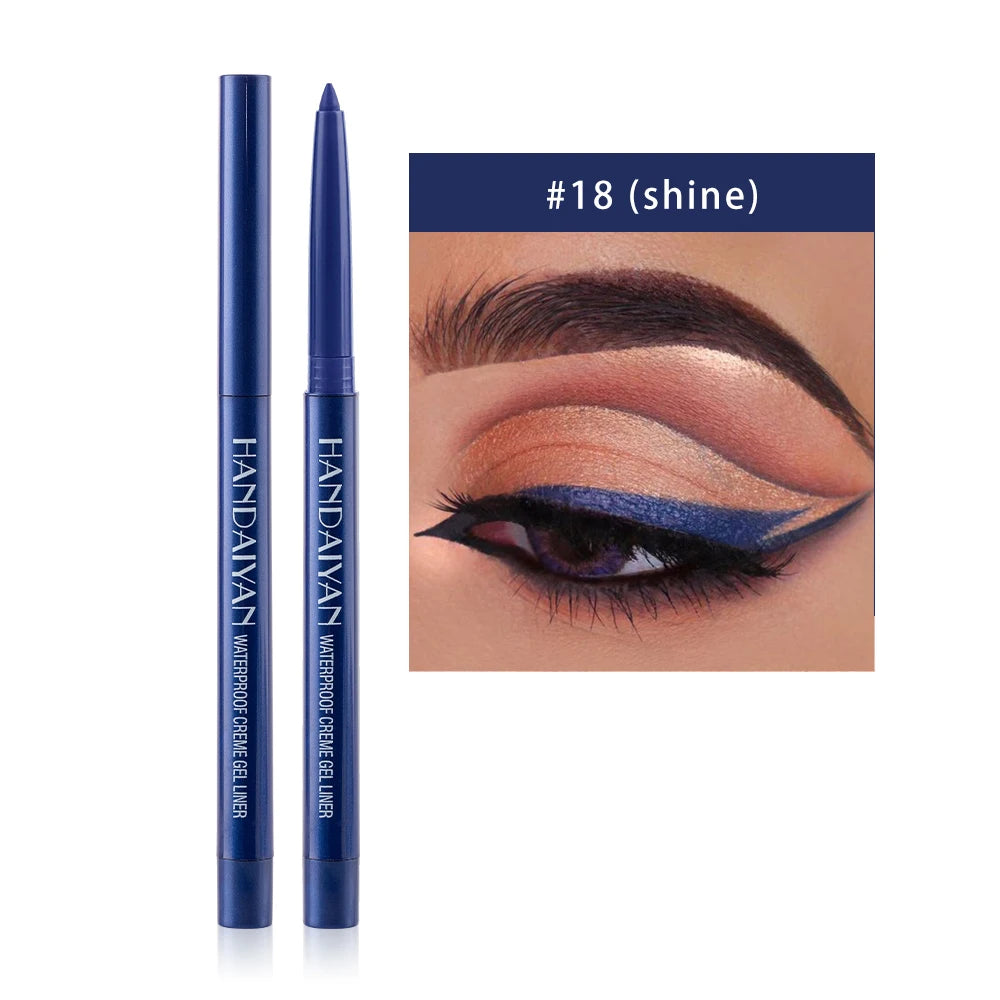 Option Matte Eyeliner Gel Pencil Easy to Wear Colorful White Yellow Blue Eye Liner Pen Cream Makeup Cosmetics