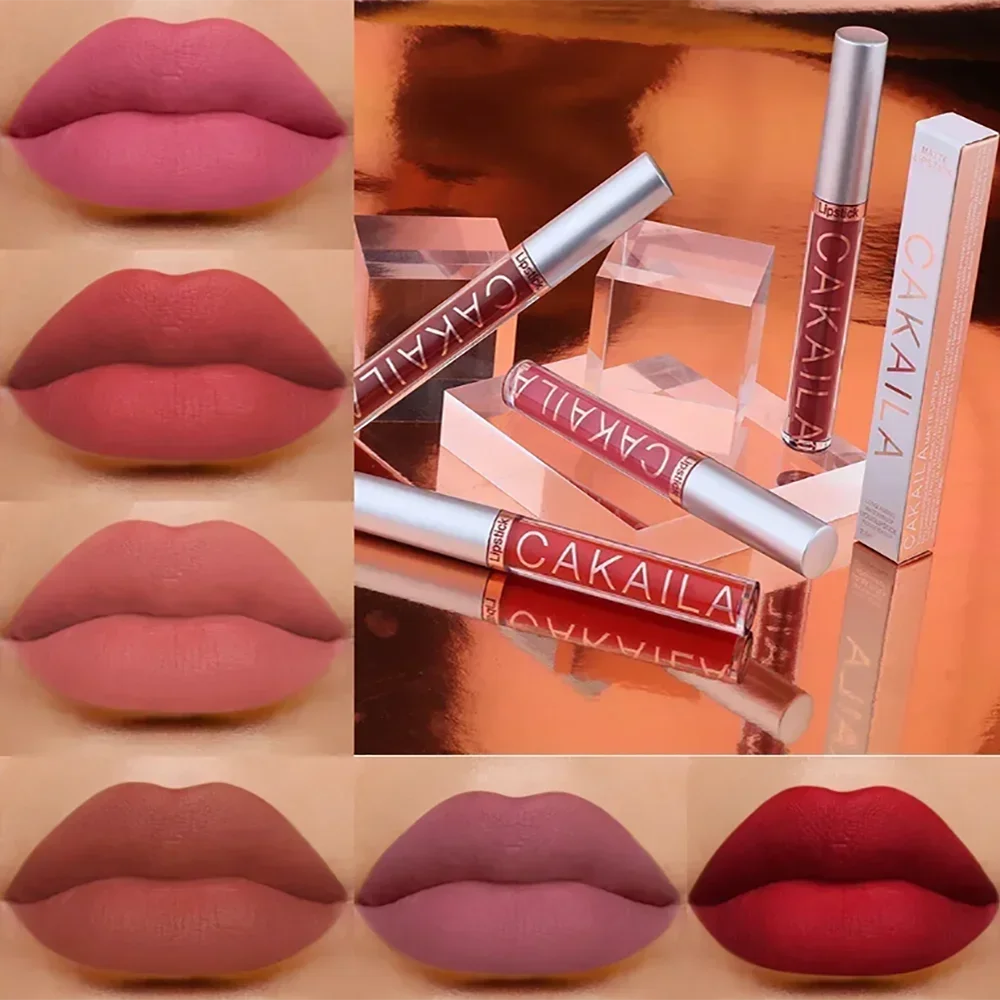 Matte Velvet Lip Glaze Long Lasting Silky Smooth Liquid Lipstick Not Easy To Fade Lip Gloss Makeup