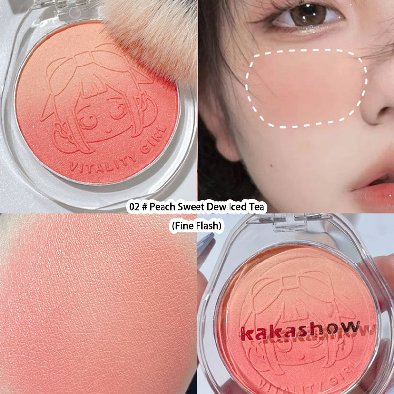 Youthful Gradient Blush - Natural Nude Shade  Easy-to-Blend Formula with Long-lasting Matte Finish