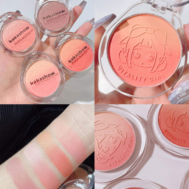 Youthful Gradient Blush - Natural Nude Shade  Easy-to-Blend Formula with Long-lasting Matte Finish